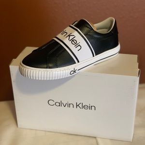 Calvin Klein slip on shoe with elastic closure